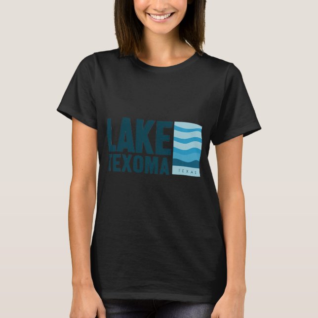 Lake Texoma-vågor T Shirt (Framsida)