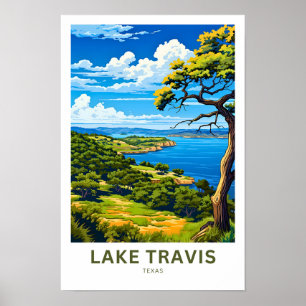 Lake Travis Texas Travel Skriv ut Poster