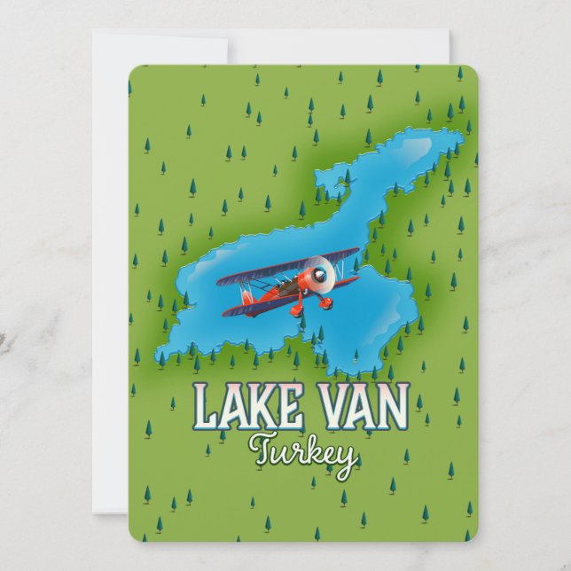 Lake Van Turkiet Kart (Framsida)