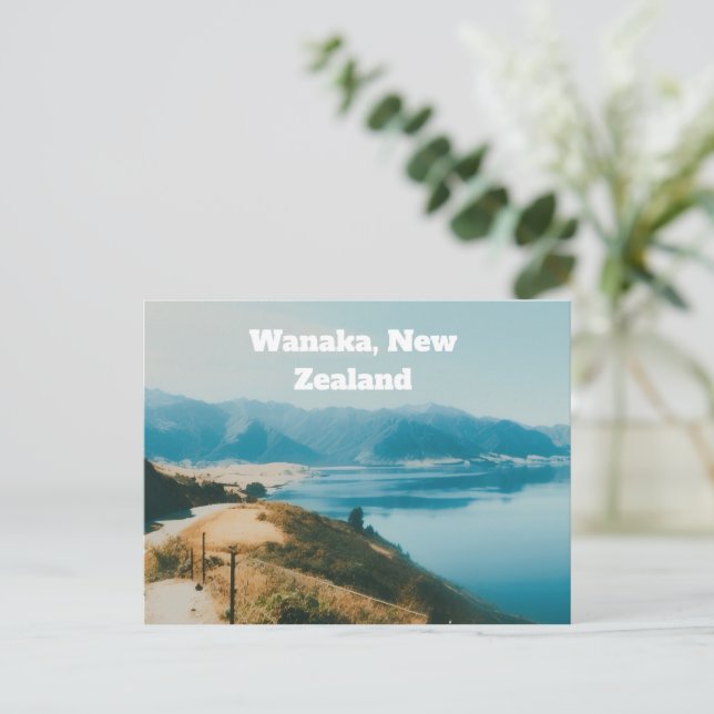 Lake Wanaka, Sydön, Nya Zeeland Helg Vykort (Stående Fram)