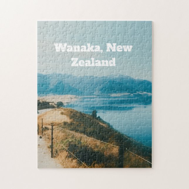 Lake Wanaka, Sydön, Nya Zeeland Pussel (Vertikal)