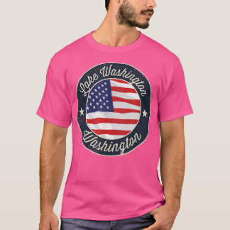 Lake Washington - Fosterländska Washington Souveni T Shirt