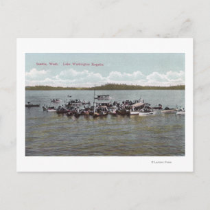 Lake Washington Regatta-scenen Vykort