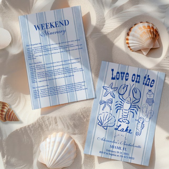 Lake Weekend Bachelorette Party Inbjudningar (Skapare uppladdad)