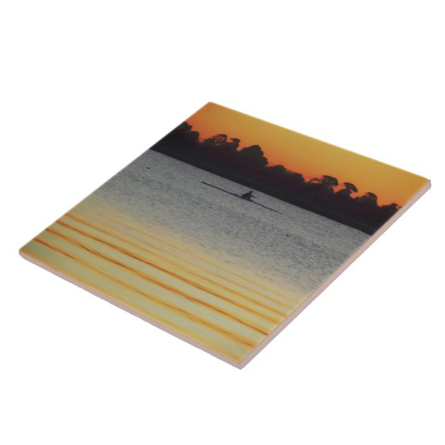 Lake Wendouree Calm Before Nightfall Kakelplatta (Sidan)