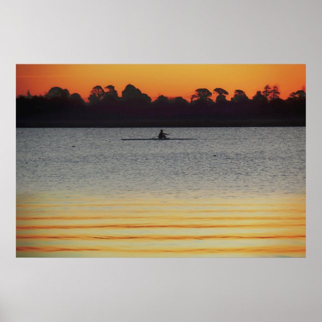 Lake Wendouree Calm Before Nightfall Poster (Framsidan)