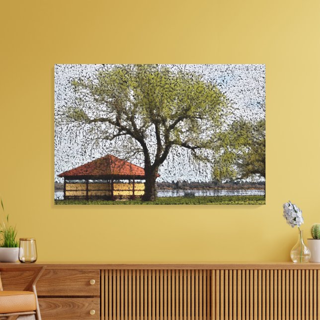 Lake Wendouree Pavilion Ballarat Canvastryck (Insitu (Vardagsrum))