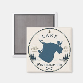 Lake Winnibigoshish Semesterhus Dekoration & Souve Magnet