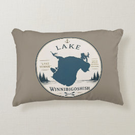Lake Winnibigoshish Semesterhus Dekoration & Souve Prydnadskudde