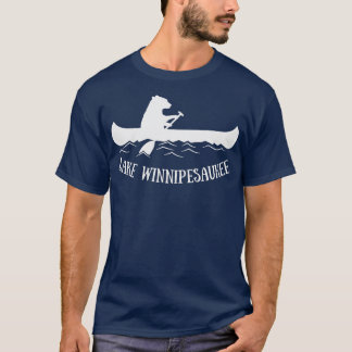 Lake Winnipesaukee New Hampshire Bear Canoe Gift T Shirt