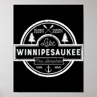Lake Winnipesaukee New Hampshire Män Kvinnor Camng Poster