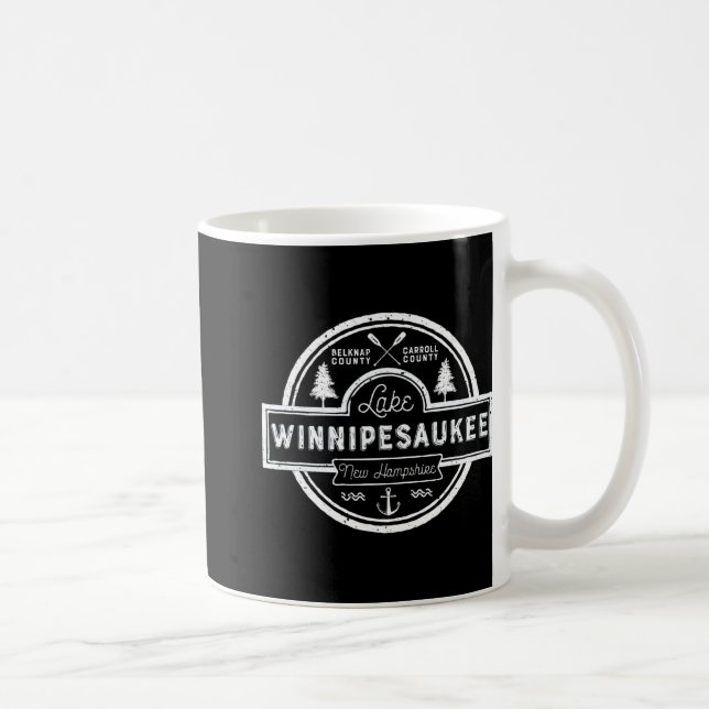 Lake Winnipesaukee New Hampshire Men Women Camng  Kaffemugg (Höger)