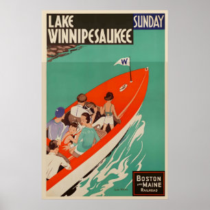 Lake Winnipesaukee New Hampshire USA Poster