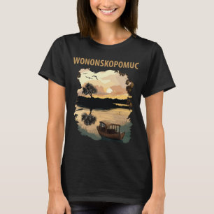 Lake Wononscopomuc CT Retro Resa T Shirt