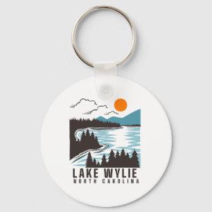 Lake Wylie North Carolina sommar sjö liv båtliv Nyckelring