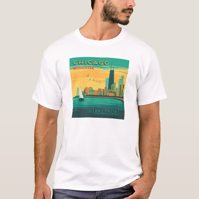 Lakefront | Chicago, Illinois T Shirt (Framsida)