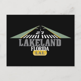 Lakeland FL - Airport Runway Vykort