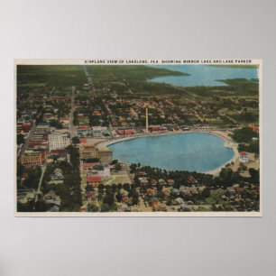 Lakeland Florida - den flyg- staden beskådar Poster