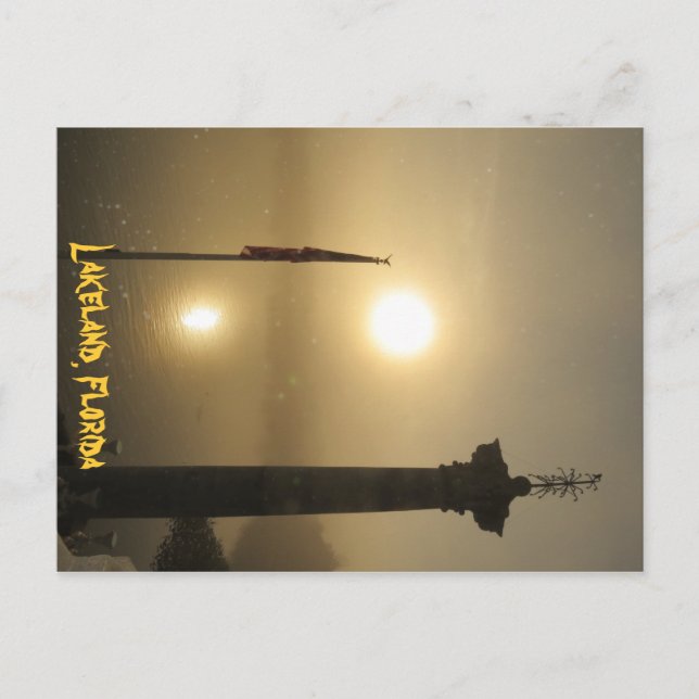 Lakeland Florida Foggy God Vykort (Framsida)