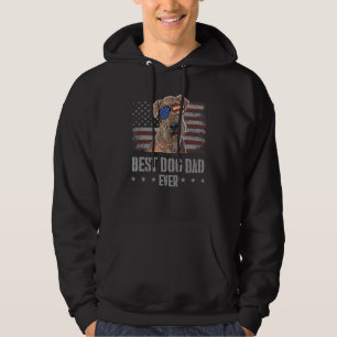 Lakeland Terrier Best Hund Pappa någonsin Retro Us Hoodie