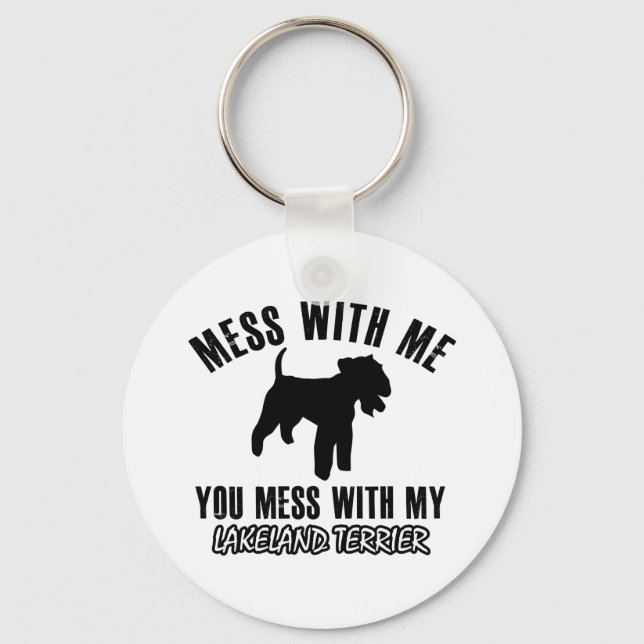 Lakeland Terrier-designer Nyckelring (Framsida)