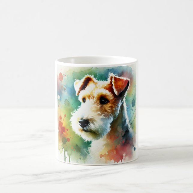 Lakeland Terrier Dog 190624AREF116 - Watercolor Kaffemugg (Center)