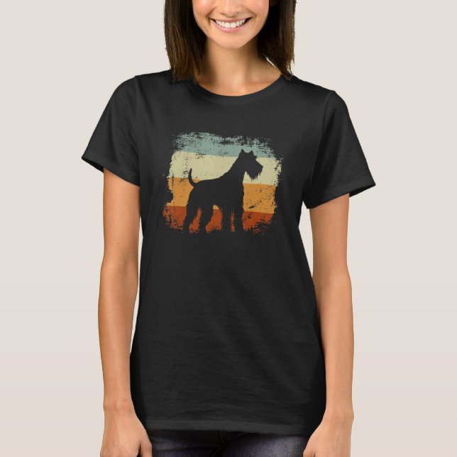 Lakeland Terrier Dog Retro Style T Shirt (Framsida)