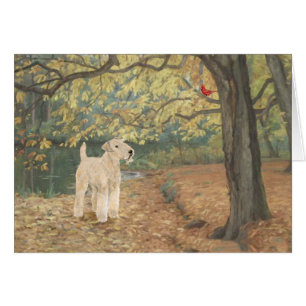 Lakeland Terrier Fågelskådning Hälsningskort