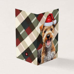 Lakeland Terrier-Helgdag Pets-julkort Kort