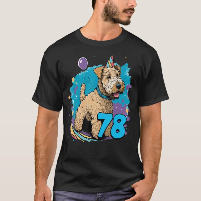 Lakeland Terrier, Hund 78:e födelsedagen Thabel Pa T Shirt (Framsida)