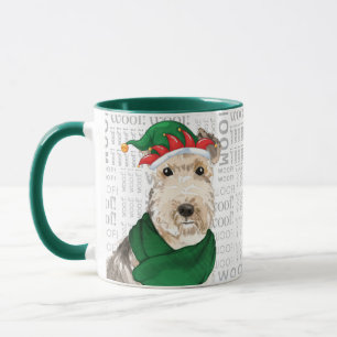 Lakeland Terrier Hund älskare jul Helgdag Mugg