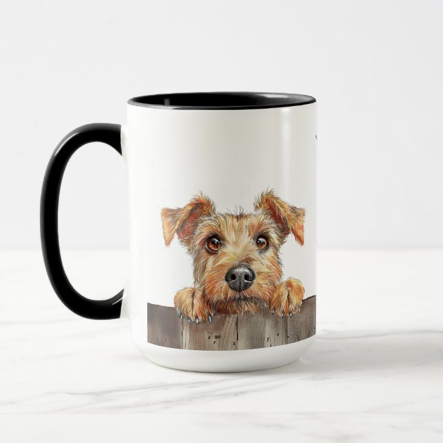Lakeland Terrier Hund Mugg (Vänster)