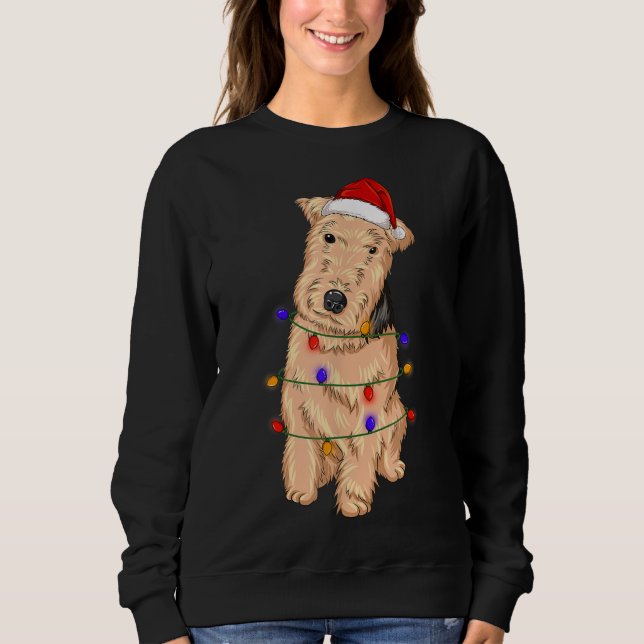 Lakeland Terrier Hund under juluppvärmningen Ljus T Shirt (Framsida)