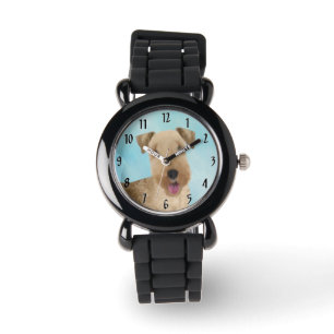 Lakeland Terrier-målning - Cute Original Hund Art Armbandsur