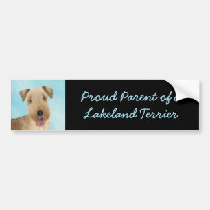 Lakeland Terrier-målning - Cute Original Hund Art Bildekal