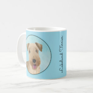 Lakeland Terrier-målning - Cute Original Hund Art Kaffemugg