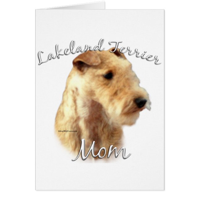 Lakeland Terrier Mamma 2 Hälsningskort (Framsidan)