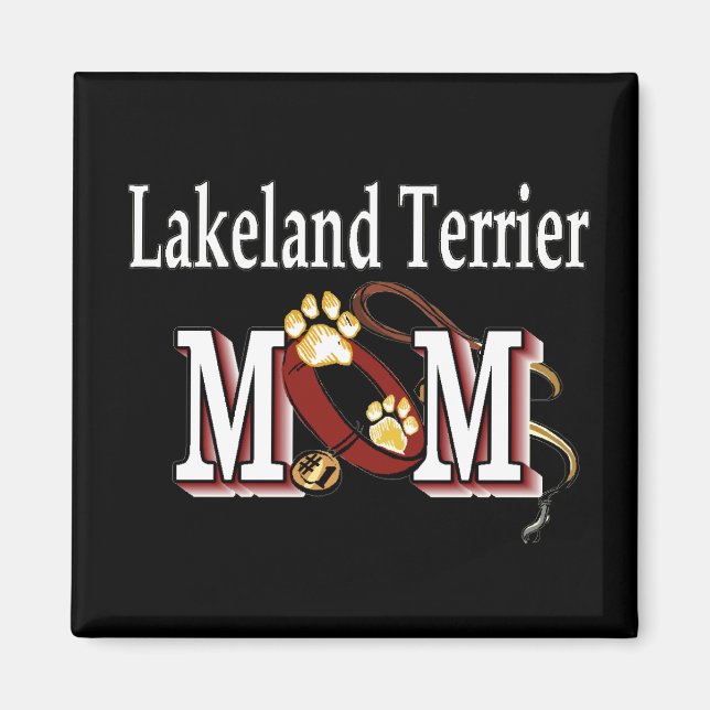 Lakeland Terrier MAMMA Gifts Magnet (Framsidan)