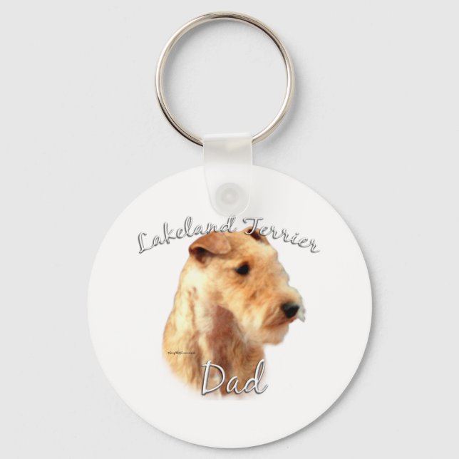 Lakeland Terrier Pappa 2 Nyckelring (Framsida)