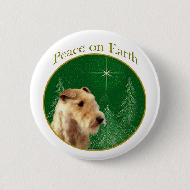 Lakeland Terrier Peace Knapp (Framsida)