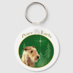 Lakeland Terrier Peace Nyckelring