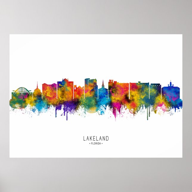 Lakeland USA Siluett Poster (Framsidan)