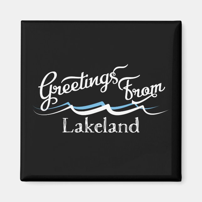 Lakeland Vatten Vågar Magnet (Framsidan)