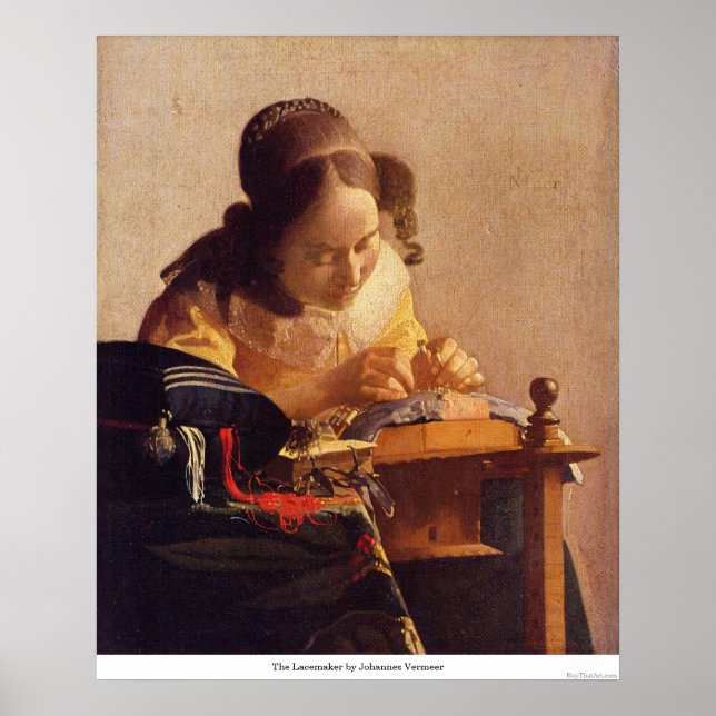 Lakemaker av Johannes Vermeer Poster (Framsidan)