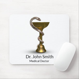 Läkemedel Bronze Snake Bowl Hygieia White Caduceus Musmatta