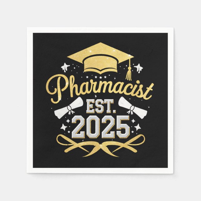 Läkemedel Est 2025 Pharmacy Studenten Pappersservett (Framsidan)