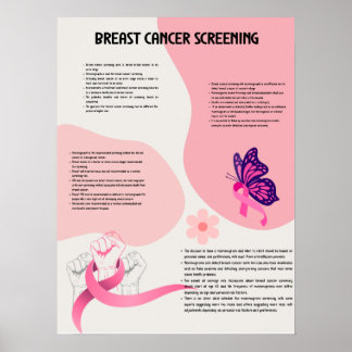 Läkemedel för bröstcancerscreening poster