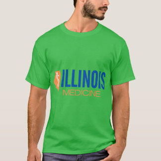 Läkemedel för illinois i orange och blått t shirt