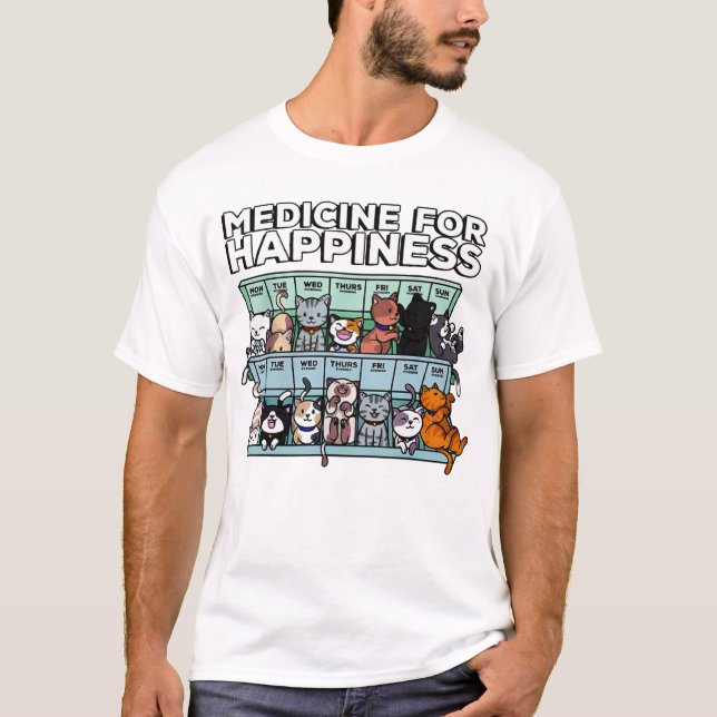 Läkemedel för lycka t shirt (Framsida)