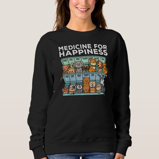 Läkemedel för lycksöm Pill Box Animals Hund Pals T Shirt (Framsida)